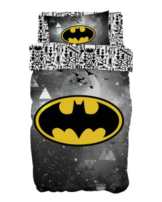 Σετ πάπλωμα μονό 6184 Batman 160×240 Γκρι