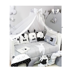 ΣΕΤ ΚΡΕΒΑΤΙΟΥ SUGAR FAMILY ΜΑΥΡΟ